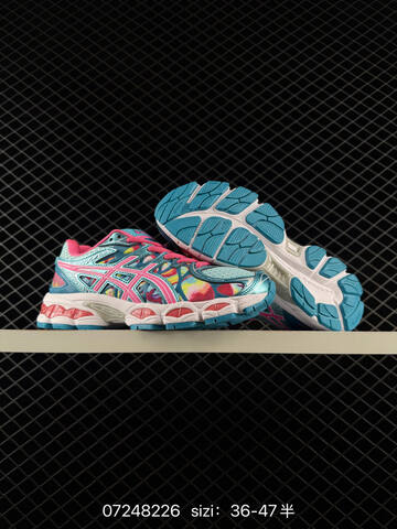 ASICS GEL Nimbus 16 Teal Pink Yellow Red Grey EU 36-47 Running Shoe Running Sneakers - Unisex (BS-81707)