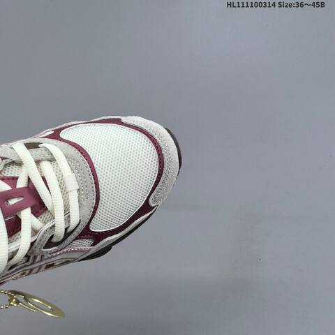 ASICS GEL-NYC 1203A788-100 Cream Burgundy Grey Brown EU 36-45 Running Shoe Running Sneakers - Unisex (BS-68995)