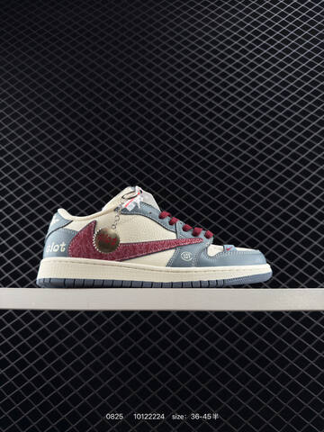 Jordan Air Jordan 1 Low Travis Scott Reverse Mocha Supreme Off White Red EU 36-45 Sneaker - Unisex (BS-80835)