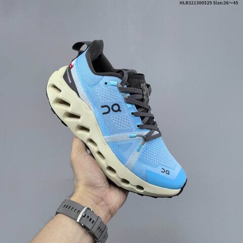 On Cloudsurfer Trail Light Blue Dark Grey Cream Black EU 36-45 Trail Shoe Trail Running Sneakers - Unisex BS-69510