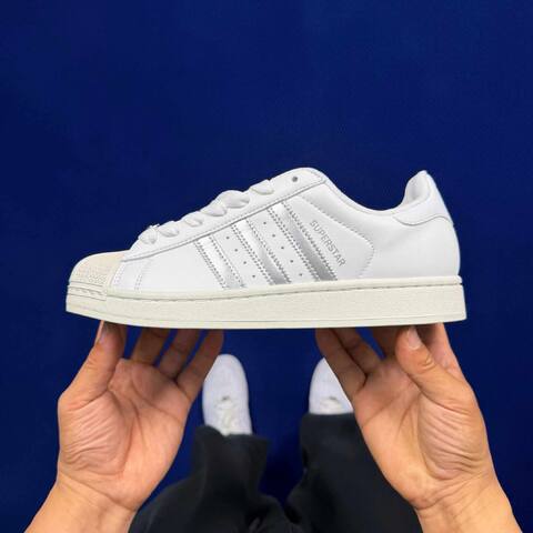 Adidas Superstar II KJ3551 White Silver Metallic Off White EU 41 1 3 Casual - Men's (BS-86960)