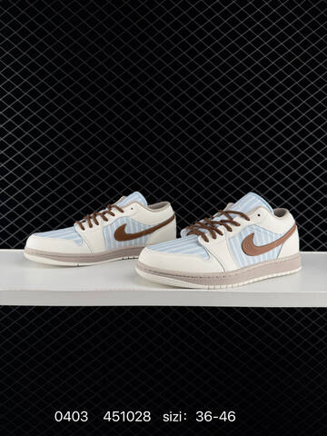 Jordan Air Jordan 1 Low Sail Light Blue Brown Grey EU 36-46 Sneaker - Unisex BS-79550