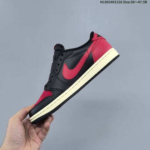 Jordan Travis Scott x Air Jordan 1 Low Black Red EU 36-47 5 Lifestyle - Unisex (BS-67270)