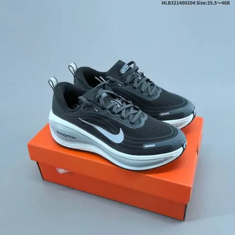 Nike Vomero Plus ReactX Air Zoom White Black Neon Yellow Orange Dark Grey White EU 35 5-46 Running Shoe - Unisex BS-61543