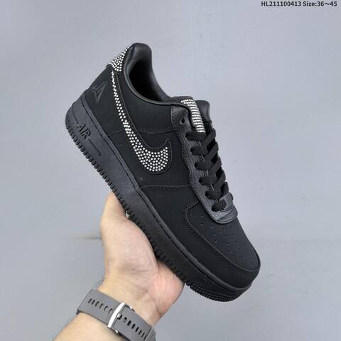 Nike Air Force 1 07 Black Silver EU 36-45 Sneaker - Unisex BS-60783