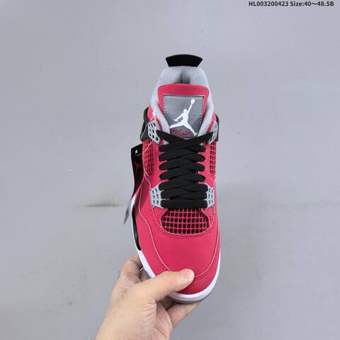 Jordan Air Jordan 4 Retro Toro Bravo Red Black White Grey 40-48 5 Basketball - Men's (BS-66082)