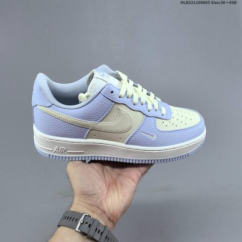 Nike Air Force 1 07 Low Dark Blue Light Blue White Gum EU 36-45 Sneaker - Unisex (BS-59981)