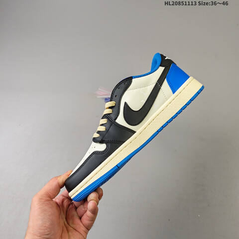 Nike Air Jordan 1 Low OG SP Military Blue Black Cream 36 46 Casual - Unisex (BS-63798)