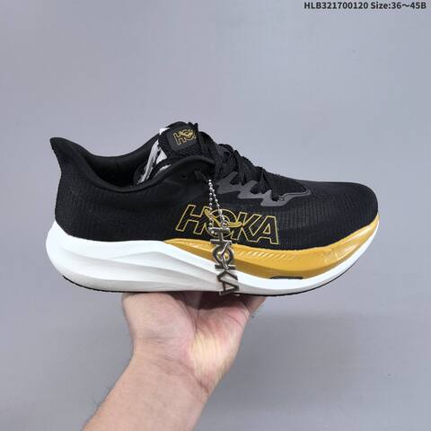 HOKA ONE ONE MAFATE SPEED 4 Profly X Black Gold White EU 36-45 Running Shoe Running Sneakers - Unisex (BS-69398)
