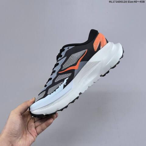 HOKA ONE ONE Mafate X Grey Black Orange White EU 40-45 Trail Shoe Trail Running Sneakers - Men's (BS-69395)