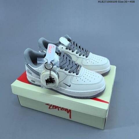 Nike Air Force 1 07 White Navy Grey EU 36 45 Sneaker EU 36-45 - Unisex BS-62116