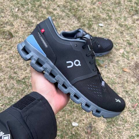 On Cloud X4 3ME30041446 Black Chambray Blue Gray US 8 EU 41 UK 7 5 JP 26 Running Shoe Running Sneakers - Men's (BS-86989)