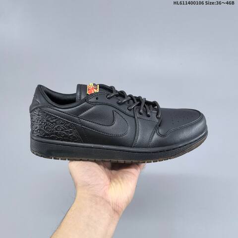 Nike Air Jordan 1 Low Black EU 36-46 Casual - Unisex (BS-67087)