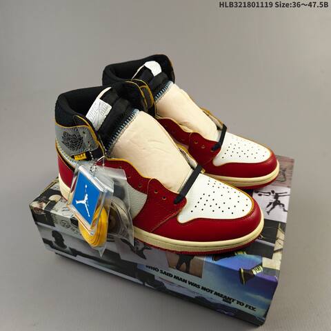 Jordan Air Jordan 1 Retro High OG Red White Grey Black EU 36-47 5 Basketball - Unisex (BS-63442)