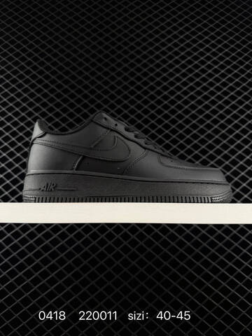 Nike Air Force 1 07 Low Triple Black 40-45 Lifestyle - Men's (BS-72021)