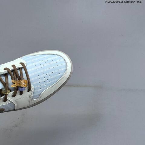 Jordan Air Jordan 1 Low Light Blue White Brown 36 46B Lifestyle - Women's (BS-65967)