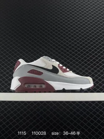 Nike Air Max 90 Black White Volt White Grey Burgundy Black White Black Blue Navy Orange Yellow EU 36-46 5 Lifestyle - Unisex BS-74190