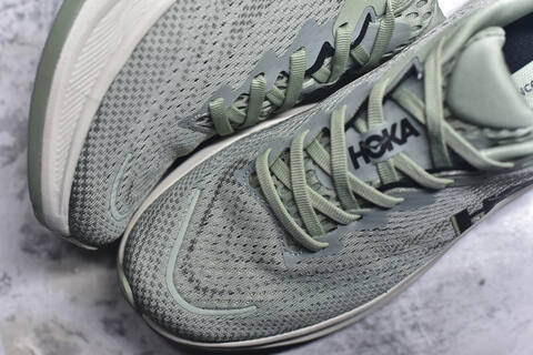 HOKA Rincon 4 Light Sage Off White Black Running Shoe Running Sneakers (BS-59403)