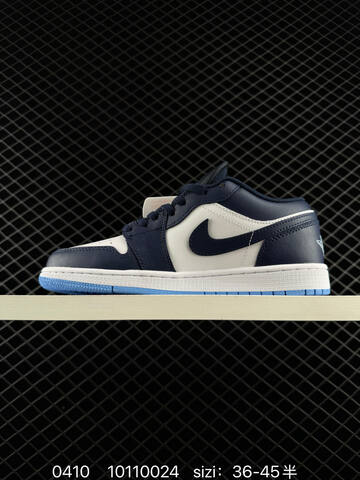Jordan Air Jordan 1 Low White Navy Blue Light Blue EU 36-45 Sneaker - Unisex BS-79517