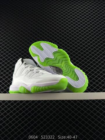 Jordan Air Jordan 11 Retro White Gold Green EU 40-47 Basketball Shoe - Men's (BS-81264)