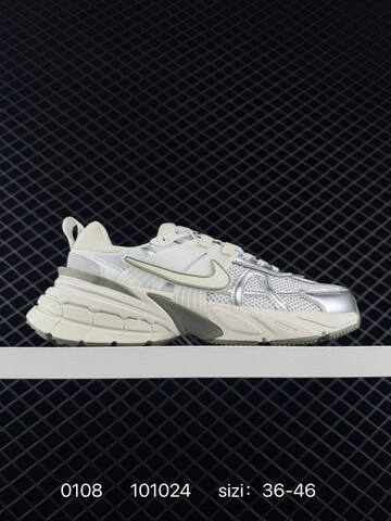 Nike V2K Run White Silver Cream Black EU 36-46 Running - Unisex (BS-73258)