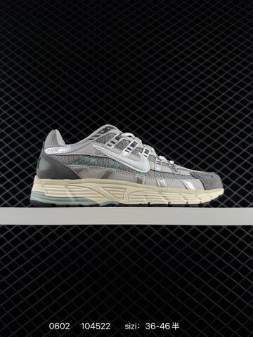Nike P-6000 Silver White Black Grey EU 36-46 Running - Unisex (BS-71032)