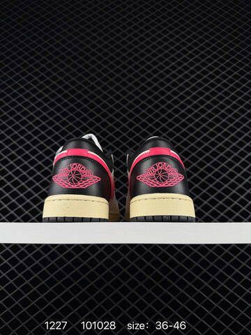 Jordan Air Jordan 1 Low White Black Pink Cream EU 36-46 Sneaker - Unisex BS-79977