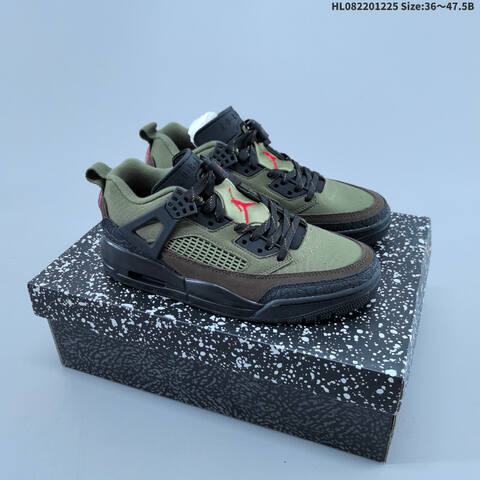 Nike Air Jordan Spizike Low Olive Green Black With Red Accents EU 36-47 5 Basketball - Unisex (BS-67277)