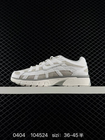 Nike P-6000 White Light Grey Black Off White EU 36-45 Running - Unisex (BS-72294)