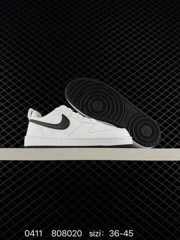 Nike Court Borough Low Triple White Black EU 36-45 Lifestyle - Unisex (BS-72176)