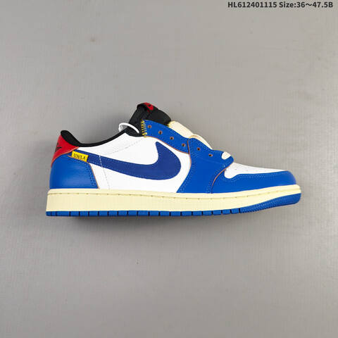 Jordan Air Jordan 1 Low White Blue Red EU 36-47 5 Basketball - Unisex (BS-63721)