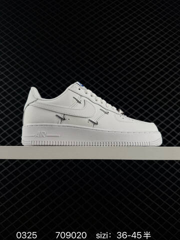 Nike Air Force 1 Low White Black Silver Grey Brown Red EU 36-45 Lifestyle - Unisex BS-72449