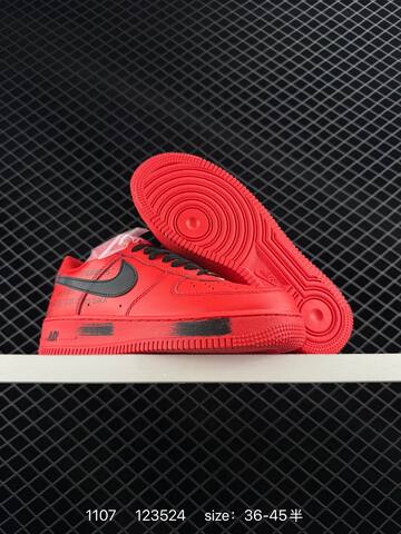 Nike Air Force 1 Low Red Black EU 36-45 Lifestyle - Unisex (BS-74319)