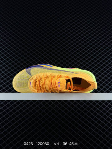 Nike Air Zoom Alphafly Next 3 Laser Orange With Volt Purple Blue Gradient Accents EU 36-45 Half Sizes Available Running - Unisex (BS-71921)