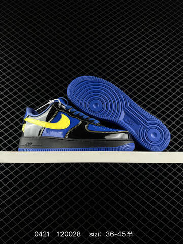 Nike Air Force 1 07 Low Black Blue Yellow EU 36-45 Lifestyle - Unisex (BS-71970)