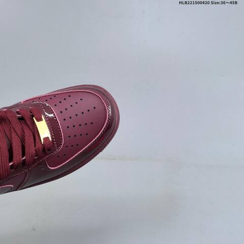 Nike Air Force 1 07 LV8 IO9970-638 Burgundy Gold EU 36-45 Sneaker - Unisex (BS-60624)
