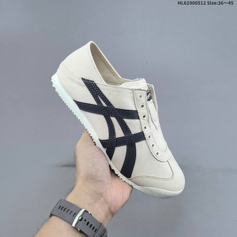 Onitsuka Tiger Mexico 66 Slip On Cream Pink Navy EU 36-45 Sneaker Casual Sneakers - Unisex (BS-68843)