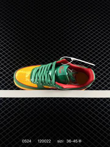 Nike Air Force 1 07 Green Yellow Red EU 36-45 Skate - Unisex (BS-71250)