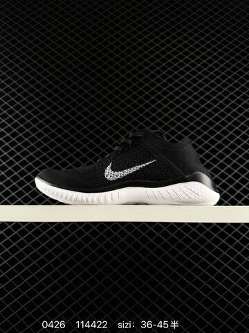 Nike Free RN Flyknit 2018 Black White EU 36-45 Running - Unisex (BS-71847)