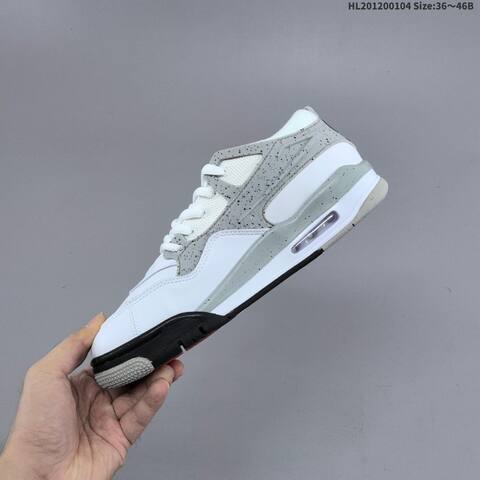 Jordan Air Jordan 4 RM White Cement 36 46 Basketball - Unisex (BS-67124)