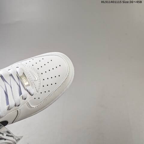 Nike Air Force 1 07 Supreme White Black EU 36-45 Sneaker - Unisex (BS-63670)