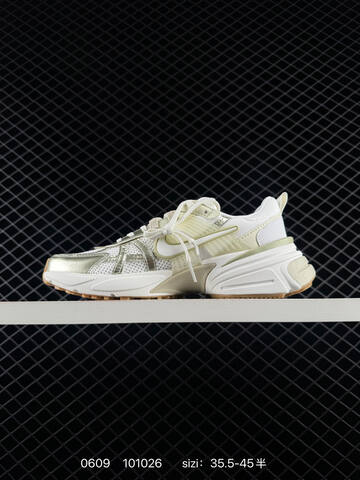 Nike V2K Run White Silver Light Beige Gum EU 35 5-45 Lifestyle - Unisex (BS-70879)
