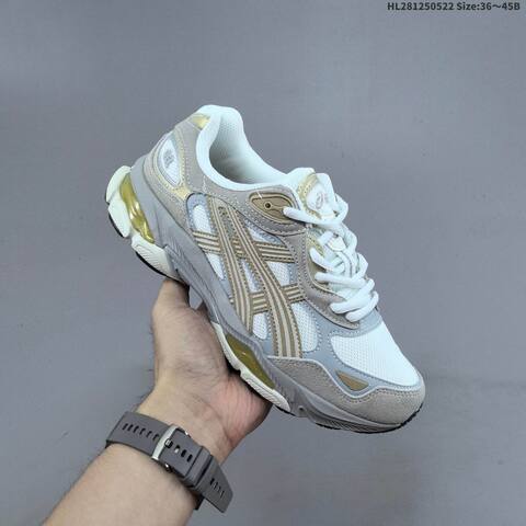 ASICS GEL NYC White Beige Grey EU 36-45 Running Shoe Running Sneakers - Unisex (BS-68813)