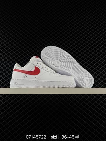 Nike Air Force 1 07 White Red EU 36-45 Casual - Unisex (BS-70254)