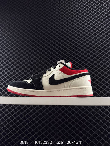 Jordan Air Jordan 1 Low Sail Black Red EU 36-45 Skate Shoe - Unisex BS-80888