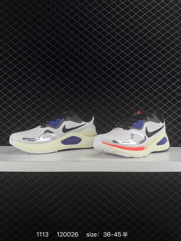 Nike Air Zoom Structure 26 White Grey Black With Blue And Red Accents EU 36-45 Running - Unisex (BS-74228)