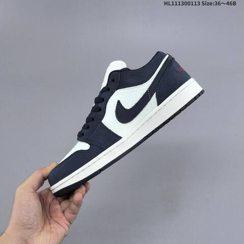 Nike Air Jordan 1 Low OG White Black Pink 36 46B Lifestyle - Women's (BS-66988)