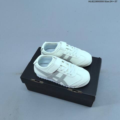 Onitsuka Tiger Mexico 66 Cream Brown Teal 24-37 Sneaker Casual Sneakers - Women's (BS-68854)