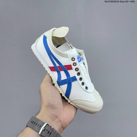 Onitsuka Tiger Mexico 66 Slip On White Blue Red Cream EU 36-45 Sneaker Casual Sneakers - Unisex BS-68801