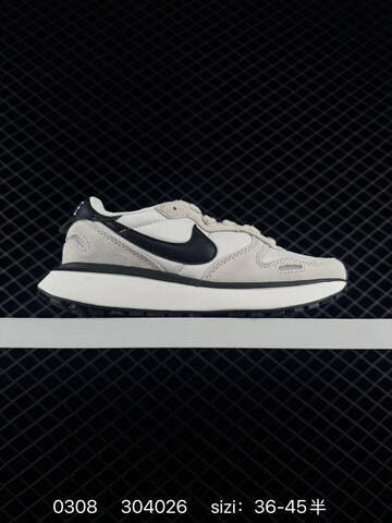 Nike Phoenix Waffle Black White 36-45 Running - Unisex (BS-72744)